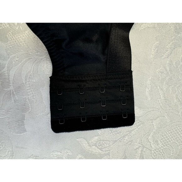 Avenue Basic Black Balconette Bra Size 52D Underwire Wide Strap New W Tag - Picture 2 of 6